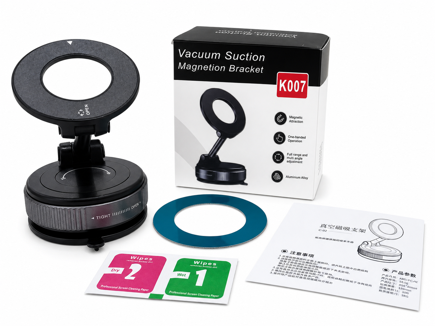 OKLI Magnetic Vacuum Car Mount